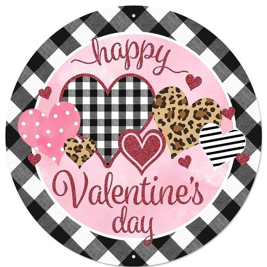 Craig Bachman Table Decor | Mixed Print Happy Valentine'S Day Sign, 8"