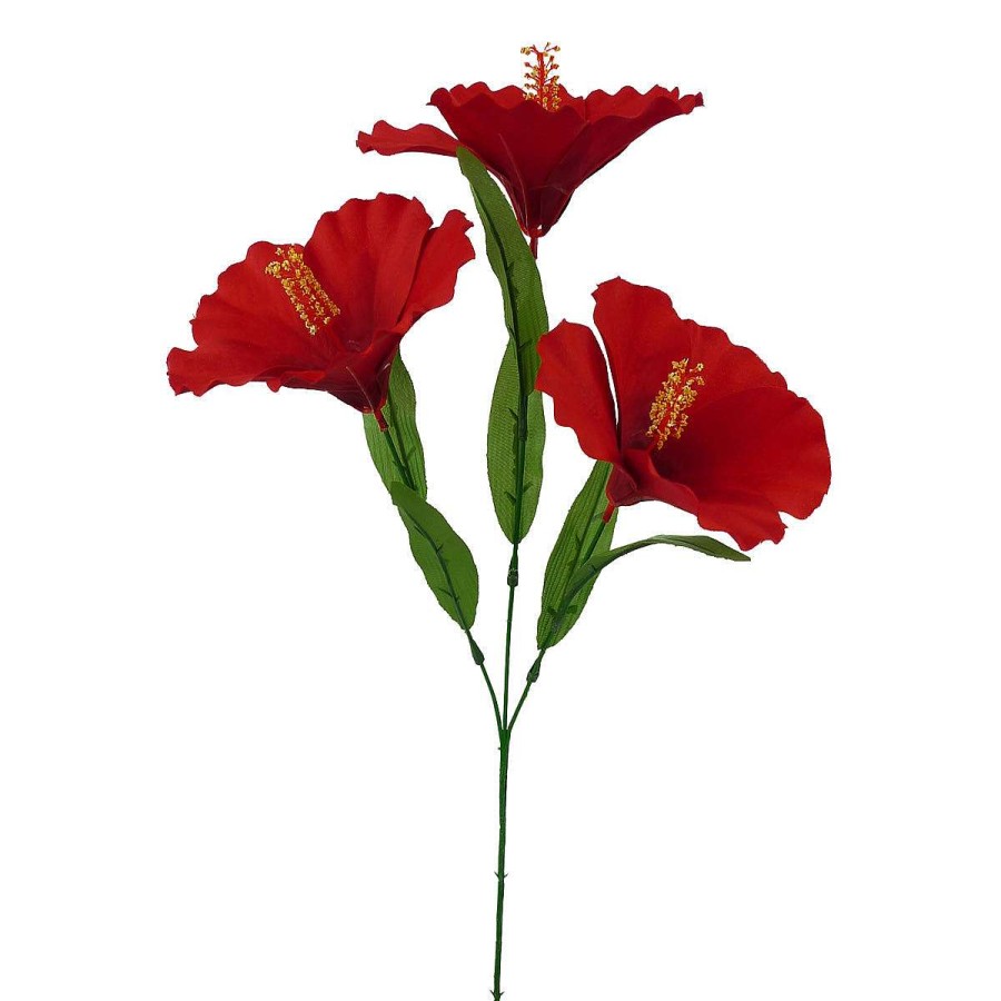 Liberty Floral Sprays | Red Hibiscus Spray, 27"