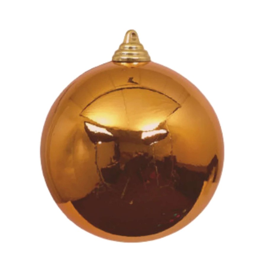 Farrisilk Ball Ornaments | Copper Shiny Ball Ornament, 8"