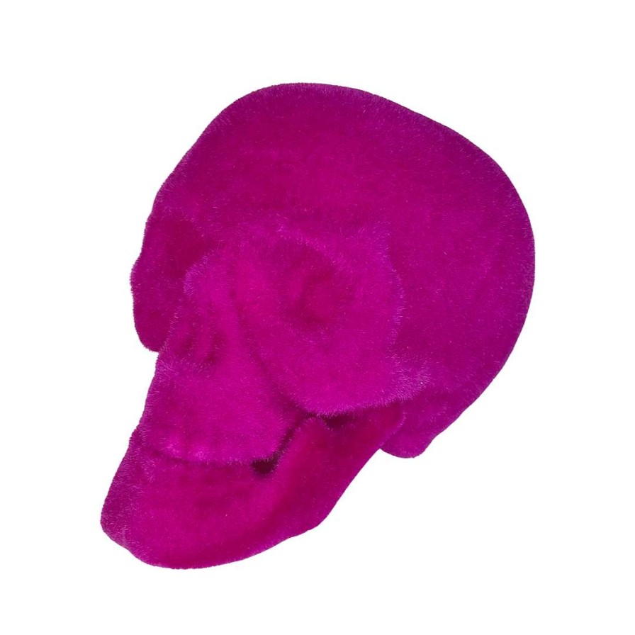 180 Degrees Home Accents | Flocked Skull