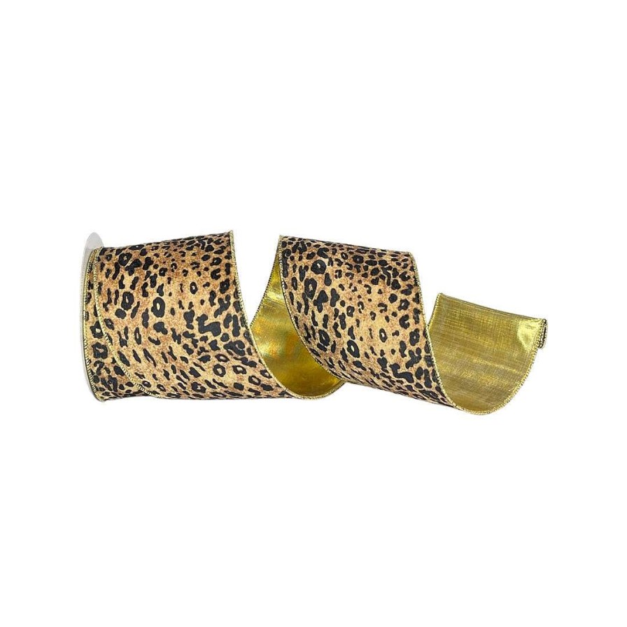 Farrisilk Ribbon | Jungle Leopard Ribbon, 4"X10Yd