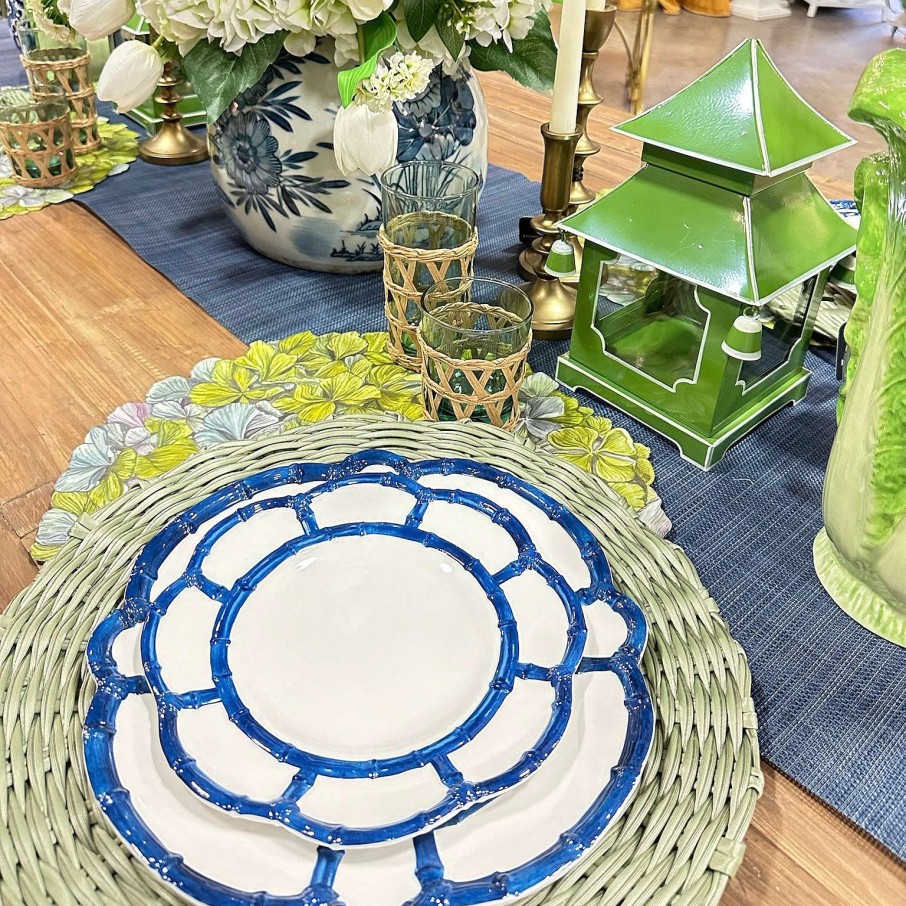 Beatriz Ball Spring | Faux Wicker Placemats, Sage