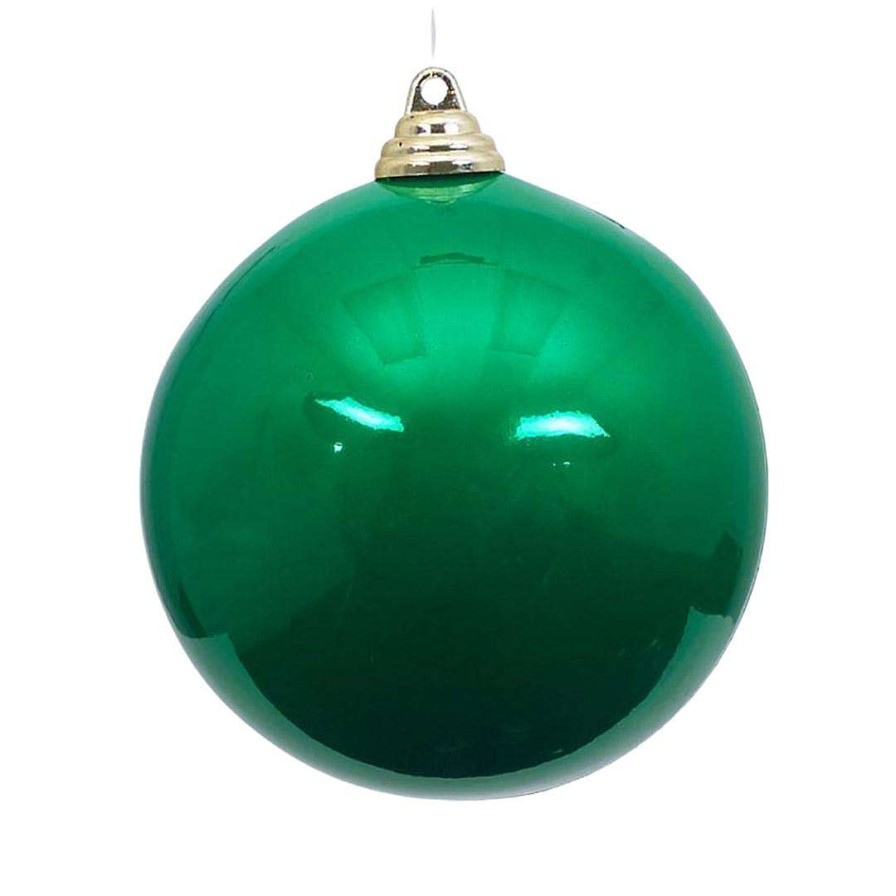 Farrisilk Ball Ornaments | Emerald Green Candy Apple Ball Ornament, 8"