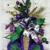 Craig Bachman Mardi Gras | Mardi Crowns With Tinsel Ribbon, 2.5" X 10Yd