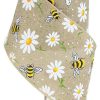 Craig Bachman Spring | Burlap Bee And Daisy Ribbon 4"X10Yd