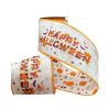 D. Stevens Ribbon | Grosgrain Happy Halloween Pumpkin Ribbon, 4" X 10Yd