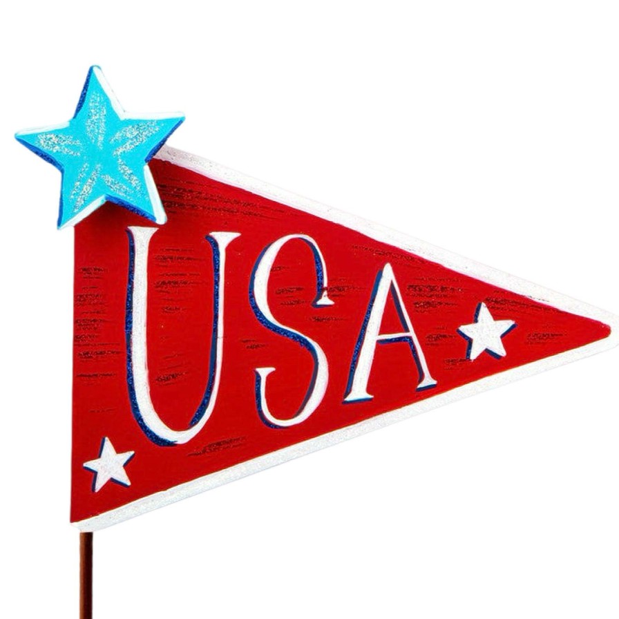 The Round Top Collection Pot Stakes | Usa & Stars Stripes Pennants