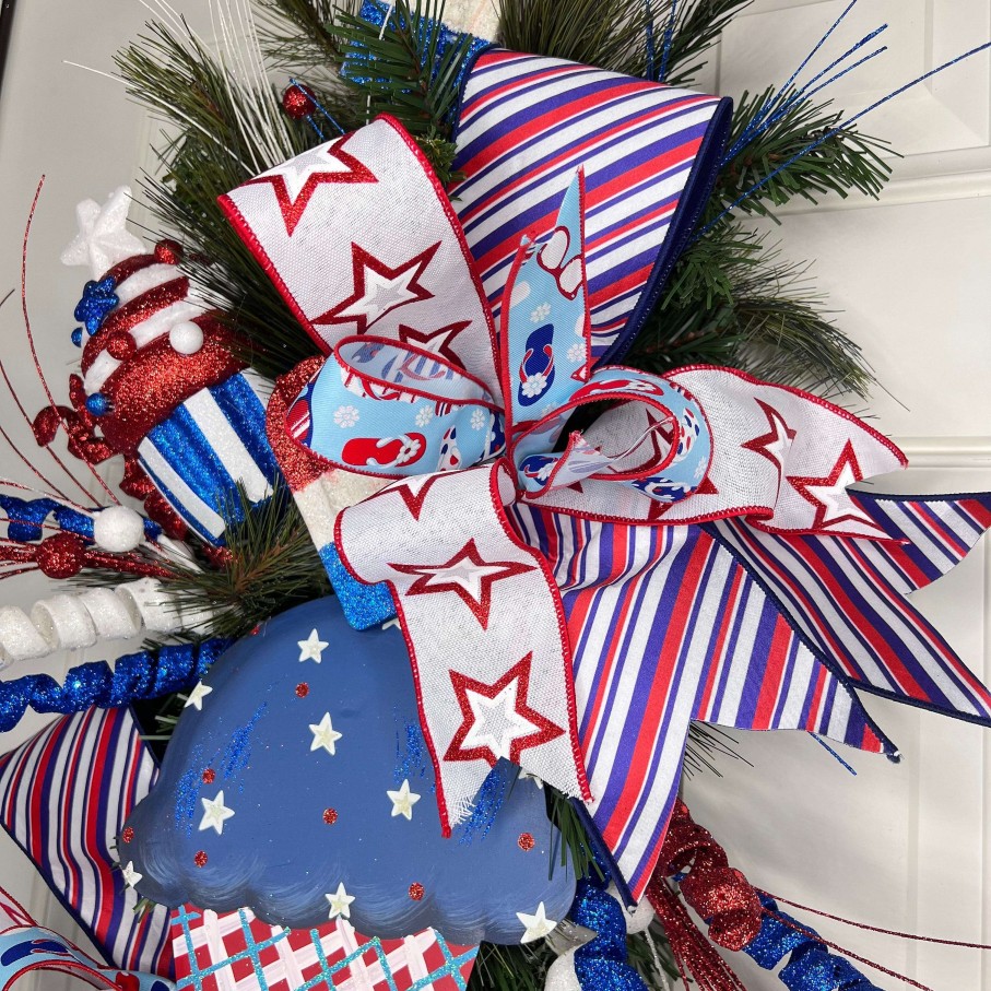 Miss Cayce's Door Decor | Patriotic Treat Teardrop