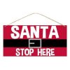 Craig Bachman Focal Points | Santa Stop Here Sign