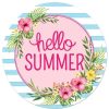 Craig Bachman Spring | Hello Summer Floral Sign