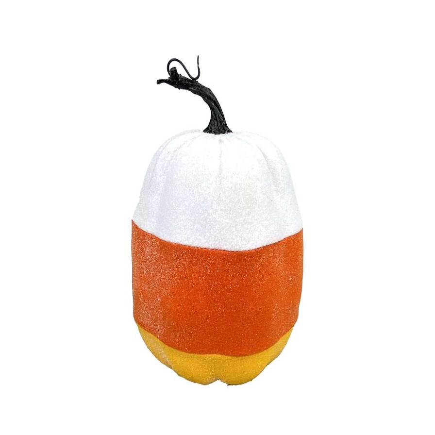 Liberty Floral Home Accents | Candy Corn Pumpkin-Large