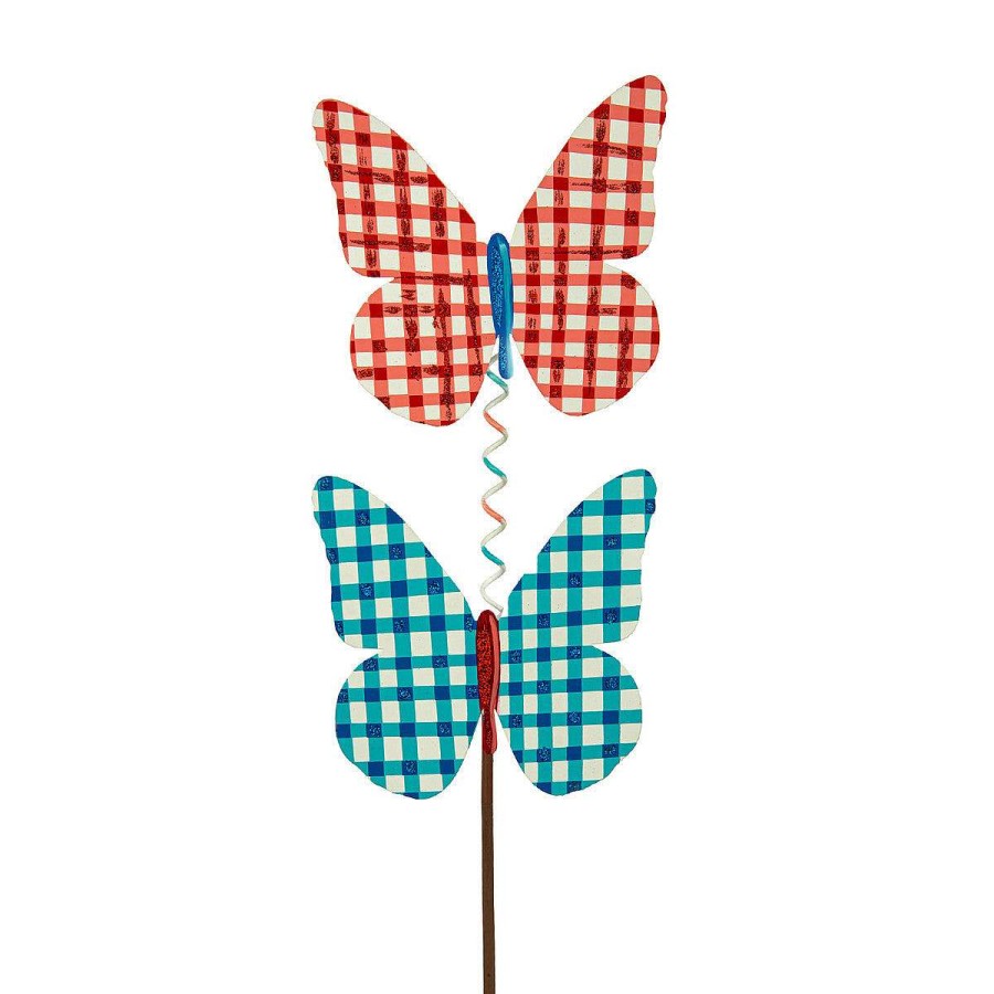 The Round Top Collection Spring | Plaid Double Butterfly