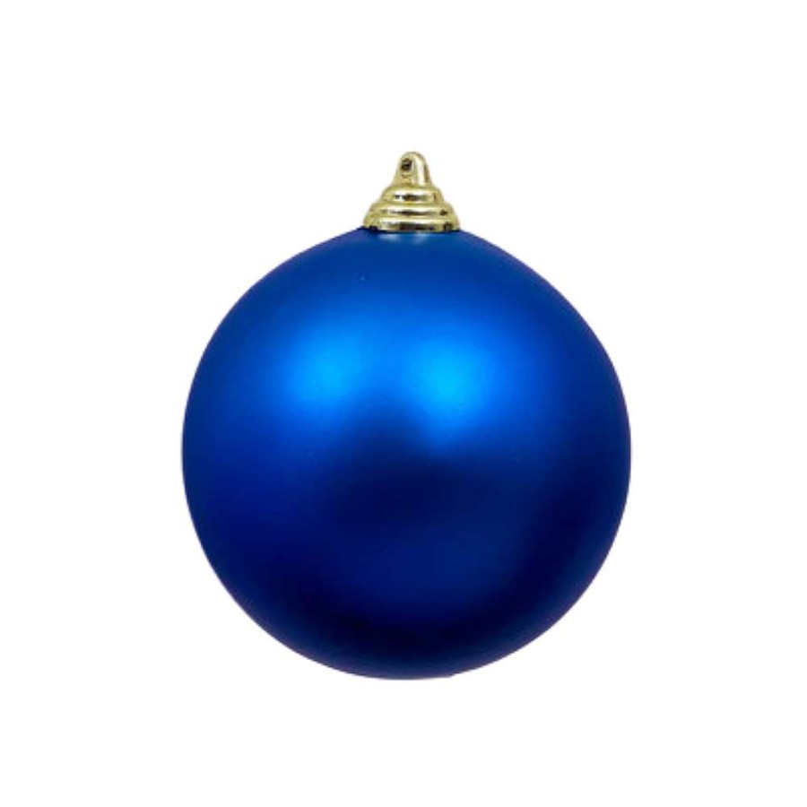 Farrisilk Ball Ornaments | Blue Matte Ball Ornament, 8"