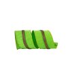 Reliant Ribbon Ribbon | Lime Dupioni With Metallic Piping Center Ribbon, 4" X 5Yd