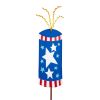 The Round Top Collection Pot Stakes | Stars & Stripes Firecracker Yard Display