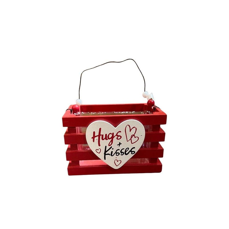 Burton & Burton Table Decor | Valentine Wood Crate