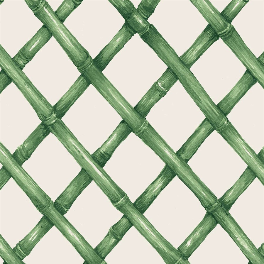 Hester & Cook Kitchen & Dining | Green Lattice Cocktail Napkin Set