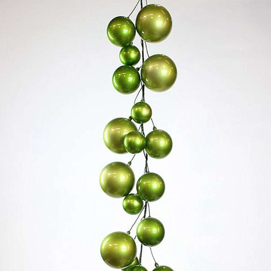 Farrisilk Garlands | Lime Green Ball Garland, 10'