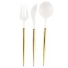 Sophistiplate Spring | Bella Cutlery, White & Gold