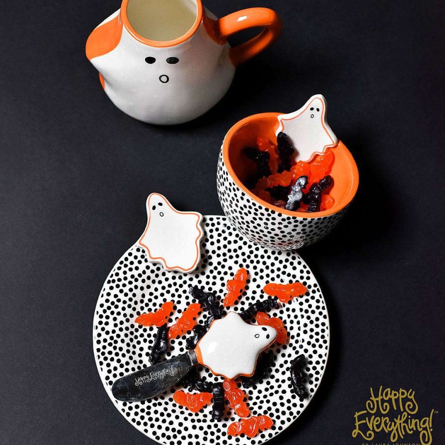 Coton Colors Kitchen & Dining | Ghost Embellishment Plate By Happy Everything!