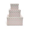 Two's Company Focal Points | Floral Block Print Nesting Boxes