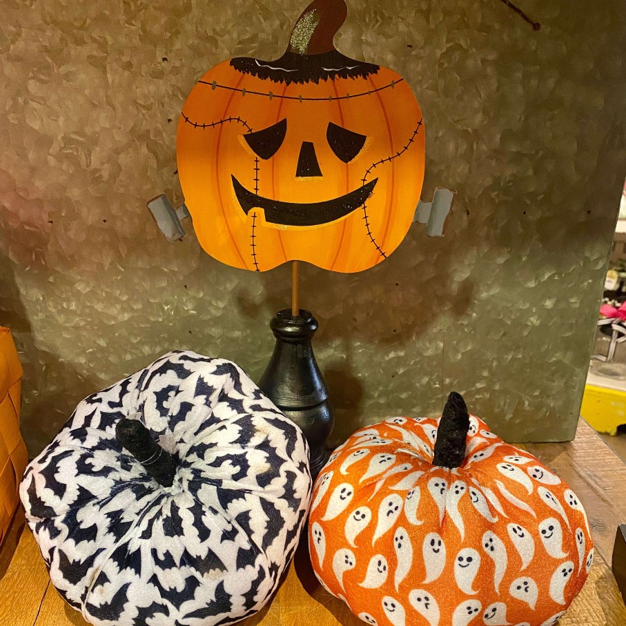 Liberty Floral Figurines | Bats Fabric Pumpkin