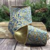 D. Stevens Ribbon | Velvet Glitter Treillage Ribbon, 4" X 10Yd