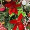 Liberty Floral Sprays | Velvet Poinsettia Holly Spray