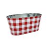 Craig Bachman Planters | Red And White Check Planter