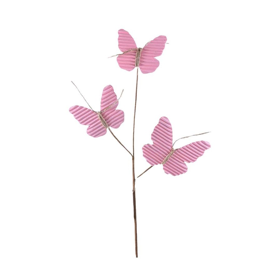 Direct Export Co. Spring Sprays | Pink Butterfly Pick