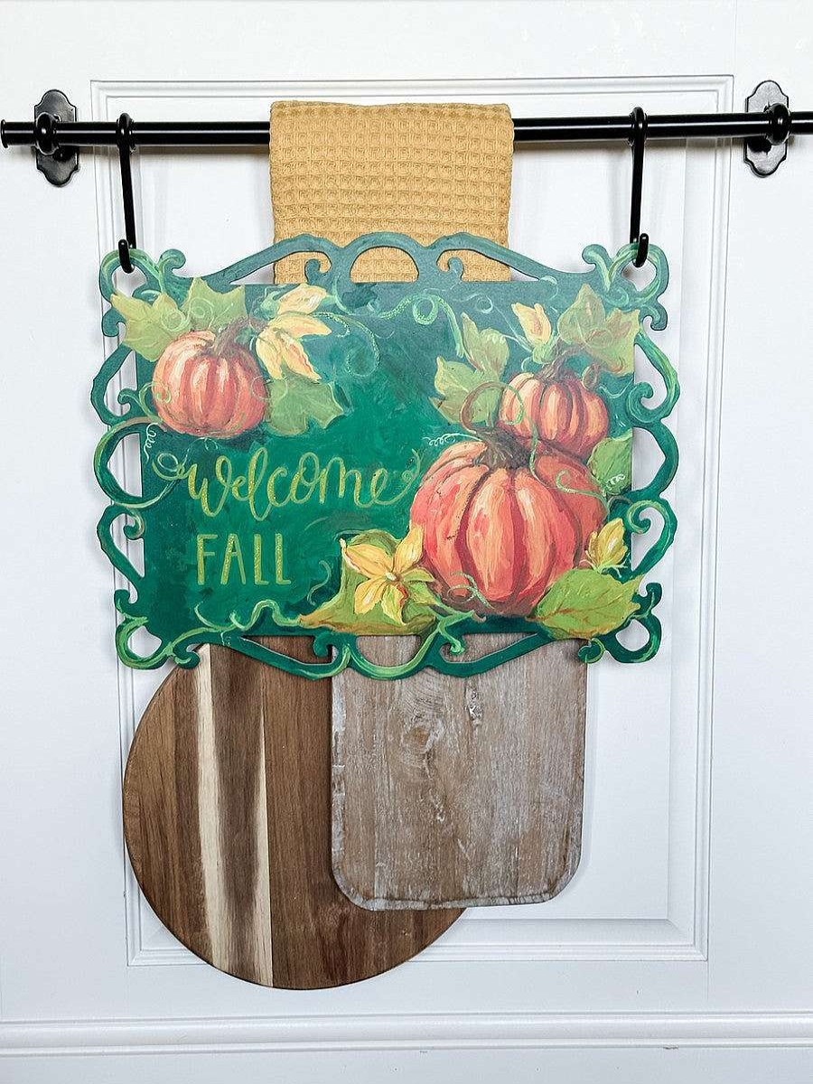 The Round Top Collection Door Decor | Reversible Fall And Trick Or Treat Sign