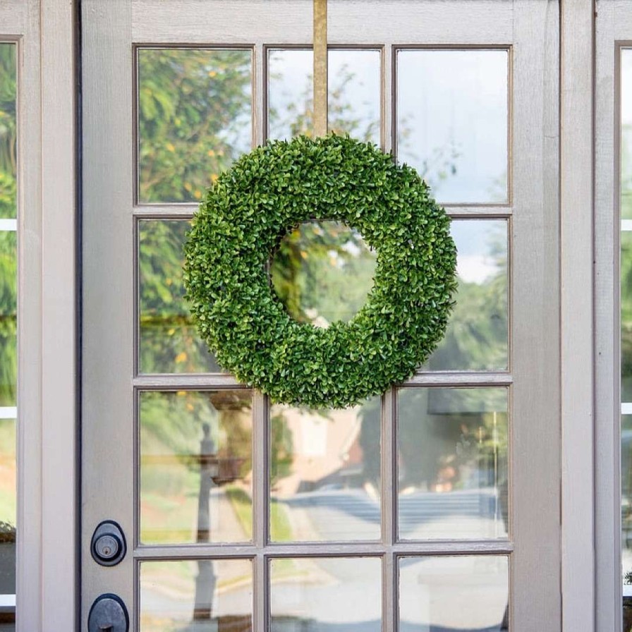 Mills Floral Company Spring | Faux Boxwood Round Wreath, 20"