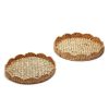 Two's Company Kitchen & Dining | Scalloped Edge Round Tray