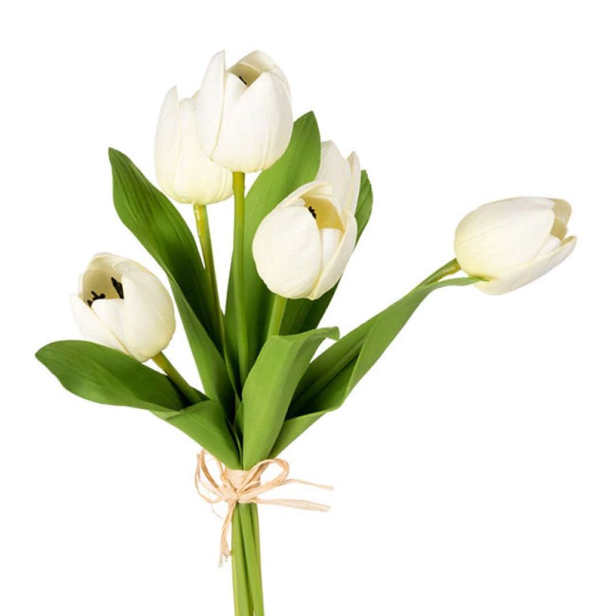 CRI Floral Decor | Tulip Bundle, Cream