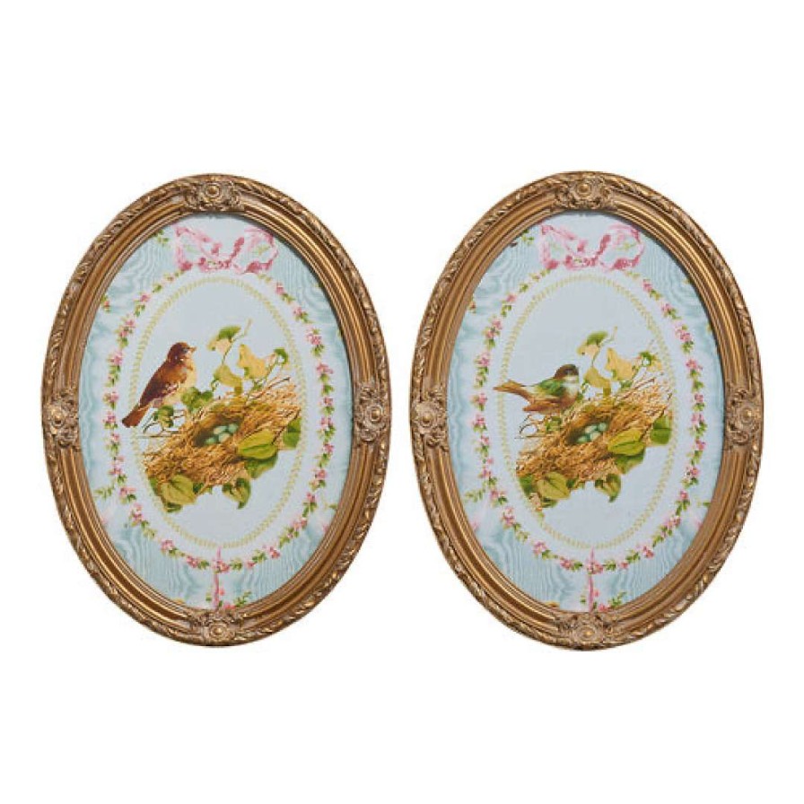 RAZ Spring | Victorian Bird Framed Wall Art