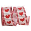 Reliant Ribbon Ribbon | Heart Stripe Wired Ribbon, 1.5" X 10Yd