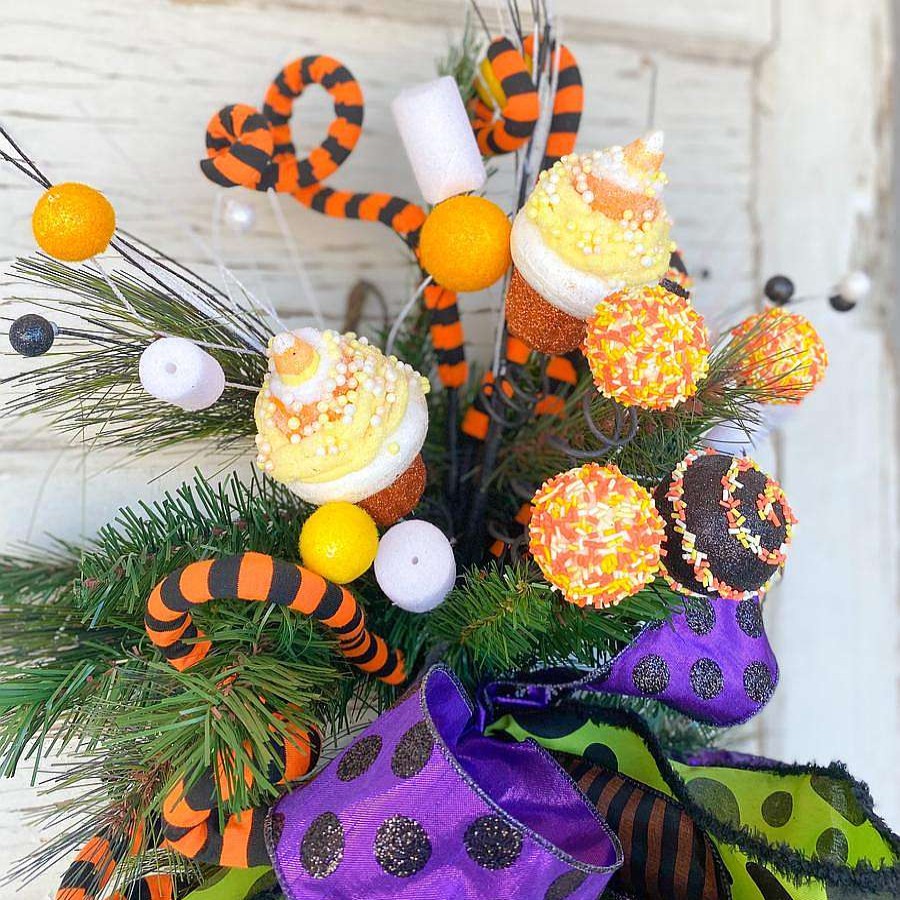 Liberty Floral Sprays | Candy Corn Cupcake Spray
