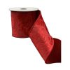 D. Stevens Ribbon | Devore Acanthus Red Ribbon, 4" X 10Yd