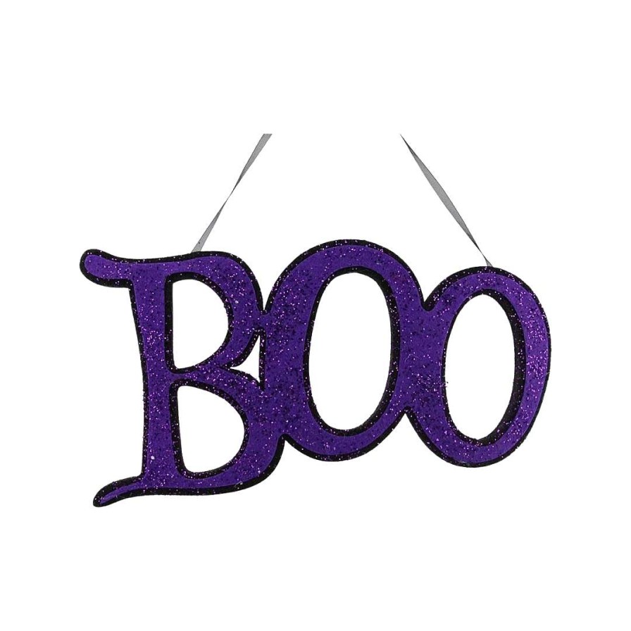 Craig Bachman Focal Points | Purple Glitter Boo Sign