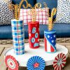 The Round Top Collection Table Decor | Patriotic Rosette Fan Magnets