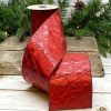 D. Stevens Ribbon | Red Leather Metallic Ribbon, 4" X 10Yd