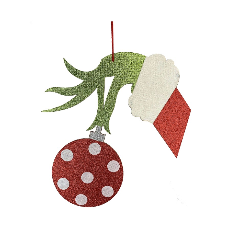 Liberty Floral Focal Points | Green Monster Hand Hanging Decor