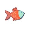 Happy Everything Spring | Bubbles The Fish Big Attachment By Happy Everything!