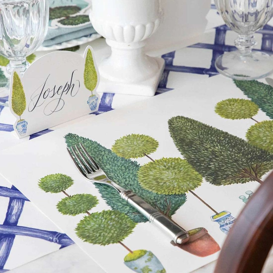 Hester & Cook Spring | Topiary Garden Placemat Sheets