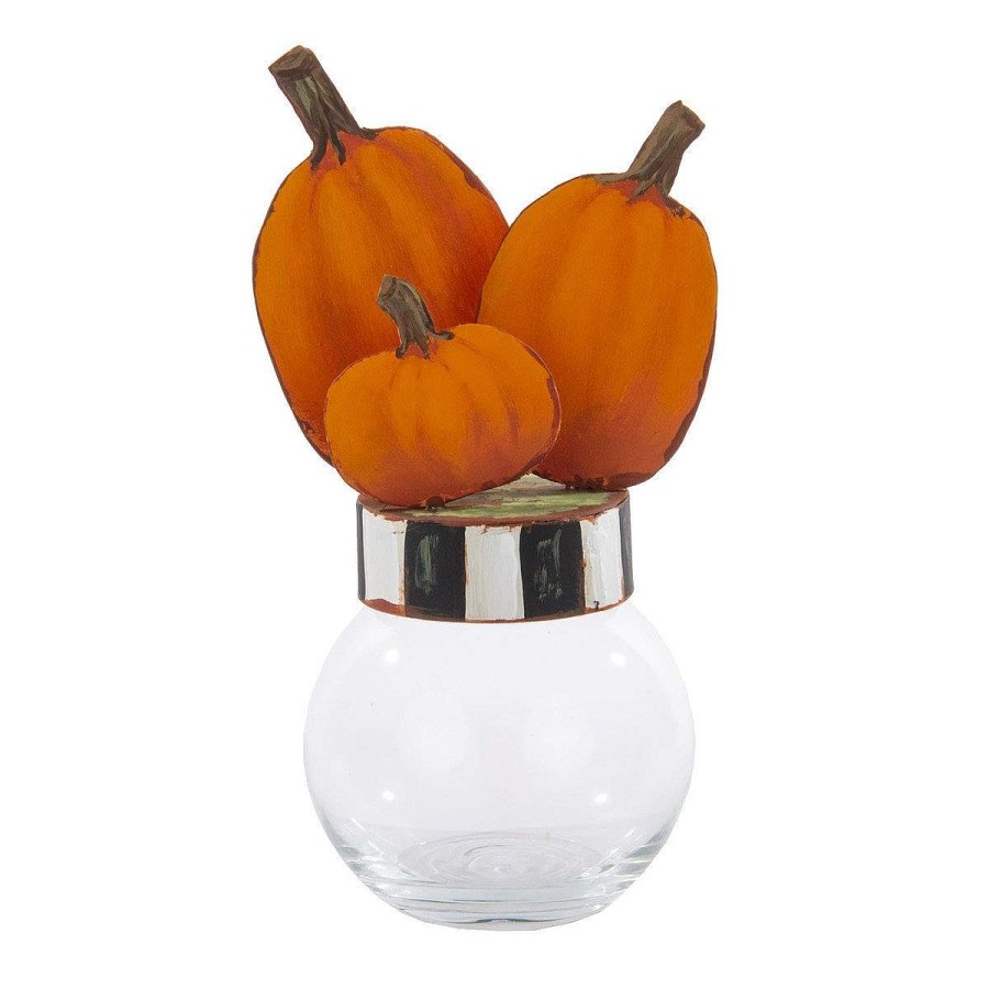 The Round Top Collection Decorative Containers | Pumpkin Bubble Jar