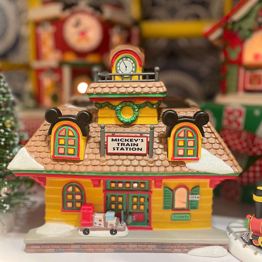 Department 56 Table Decor | Mickey'S Train Station, Dept. 56 Village