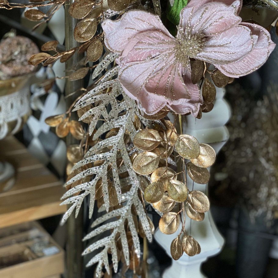 Regency Floral | Champagne Glitter Fern Spray