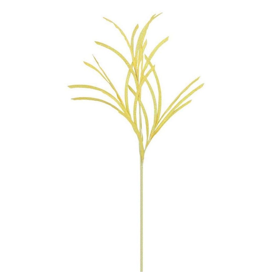 Craig Bachman Floral | Bright Yellow Glittered Grass Spray