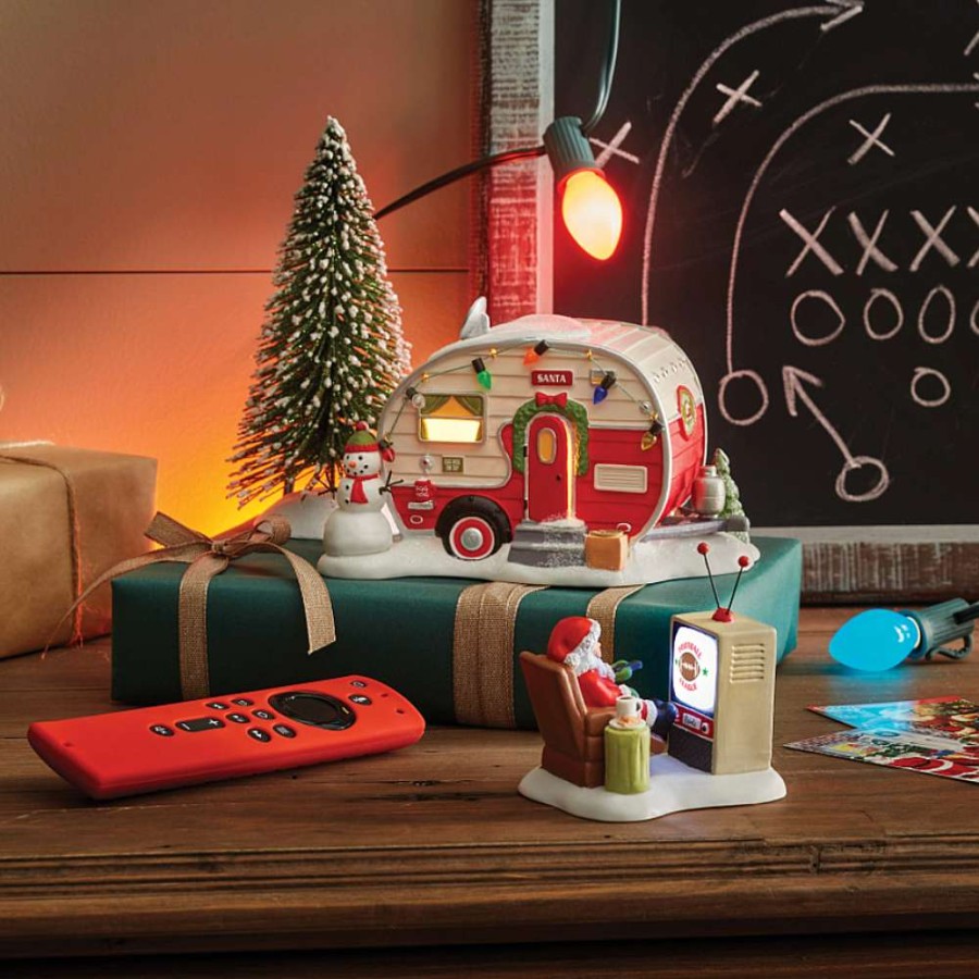 Department 56 Table Decor | Santa At The Man Cave, Dept. 56 Village