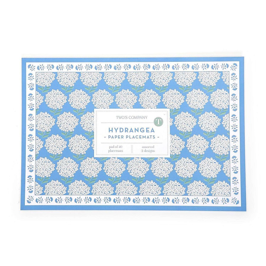 Two's Company Spring | Hydrangea Paper Placemats